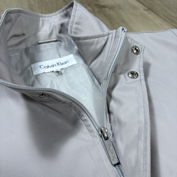 Calvin Klein Mens Gray Softshell Long Sleeve Pockets Full Zip Jacket Size XL - Picture 8 of 11